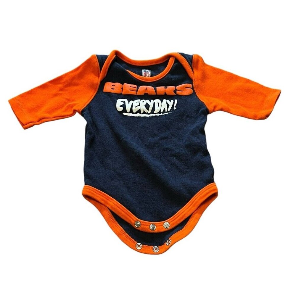 Infant NFL Chicago Bears Creeper Outfit, 0/3 Months, 100% Cotton Football
